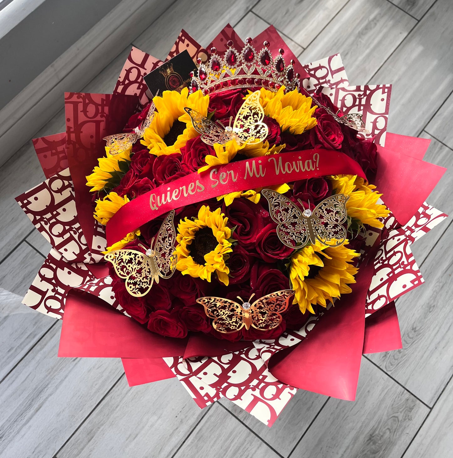 50 Red Novia Ramo