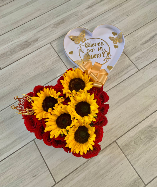 White Heart Box - "Quiere's Ser Mi Novia?" Arrangement!