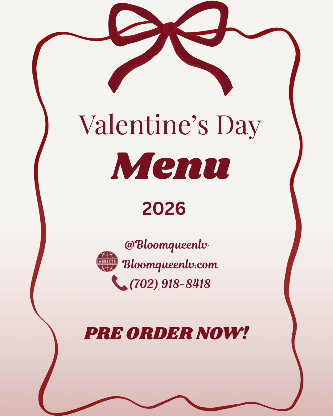VALENTINES MENU