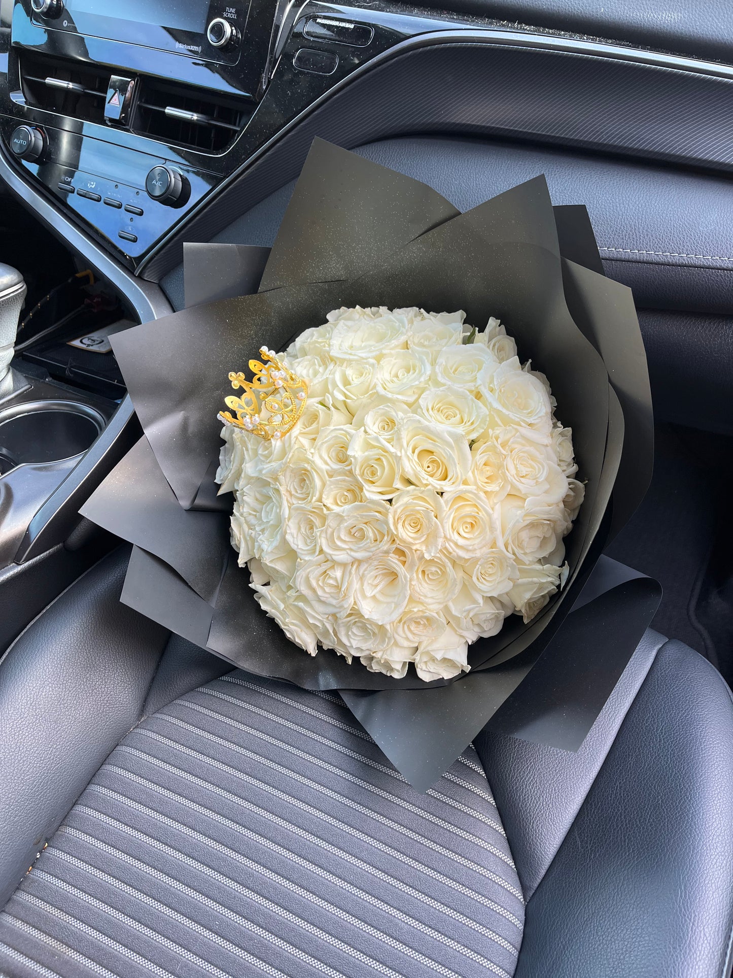 Classy 50 white bouquet!