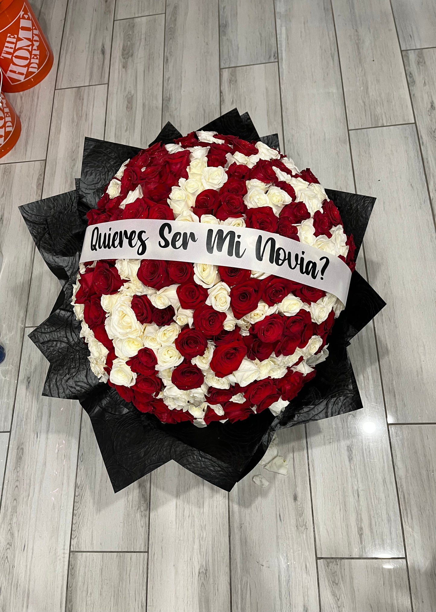 400 roses “Quieres Ser Mi Novia?” Bouquet!