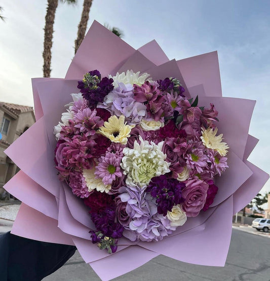 Medium Purple Mix Floral Bouquet!